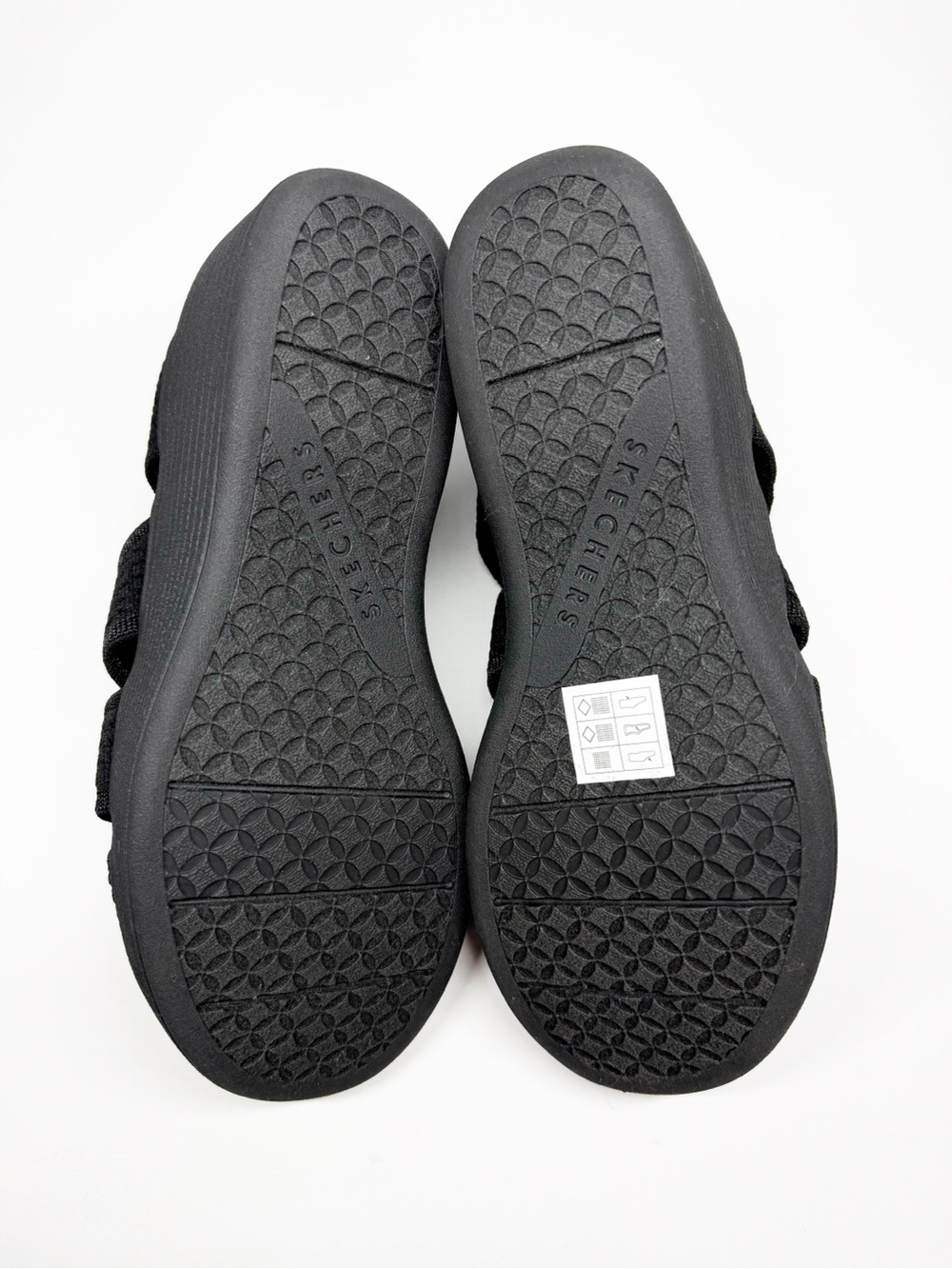 Sketchers Pier Lite Lux Memory Foam Strappy Wedge Sandals - Picture 8 of 9